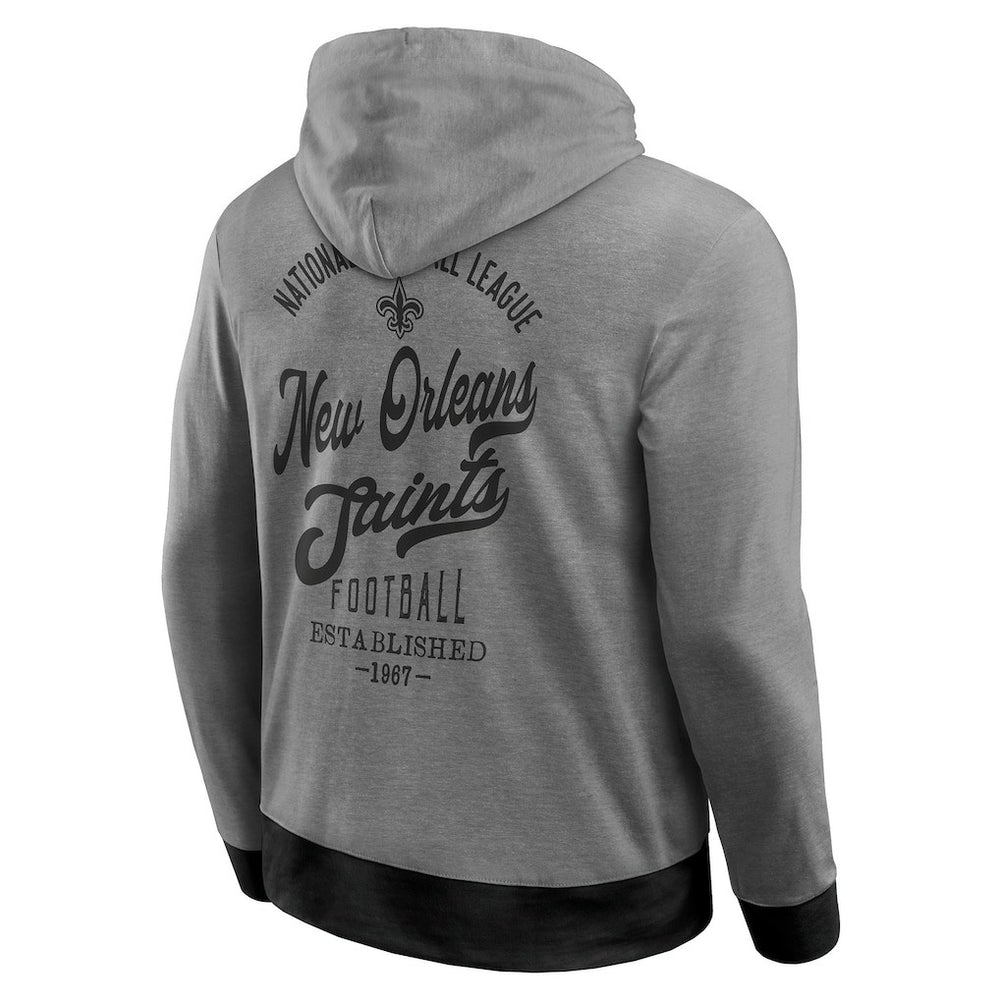 New Orleans Saints Fanatics Darius Rucker Collection Tonal Knit Pullover Hoodie