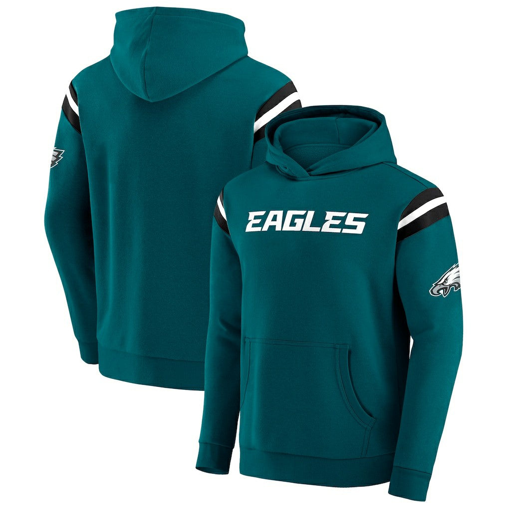 Philadelphia Eagles Fanatics Darius Rucker Collection Football Washed Pullover Hoodie