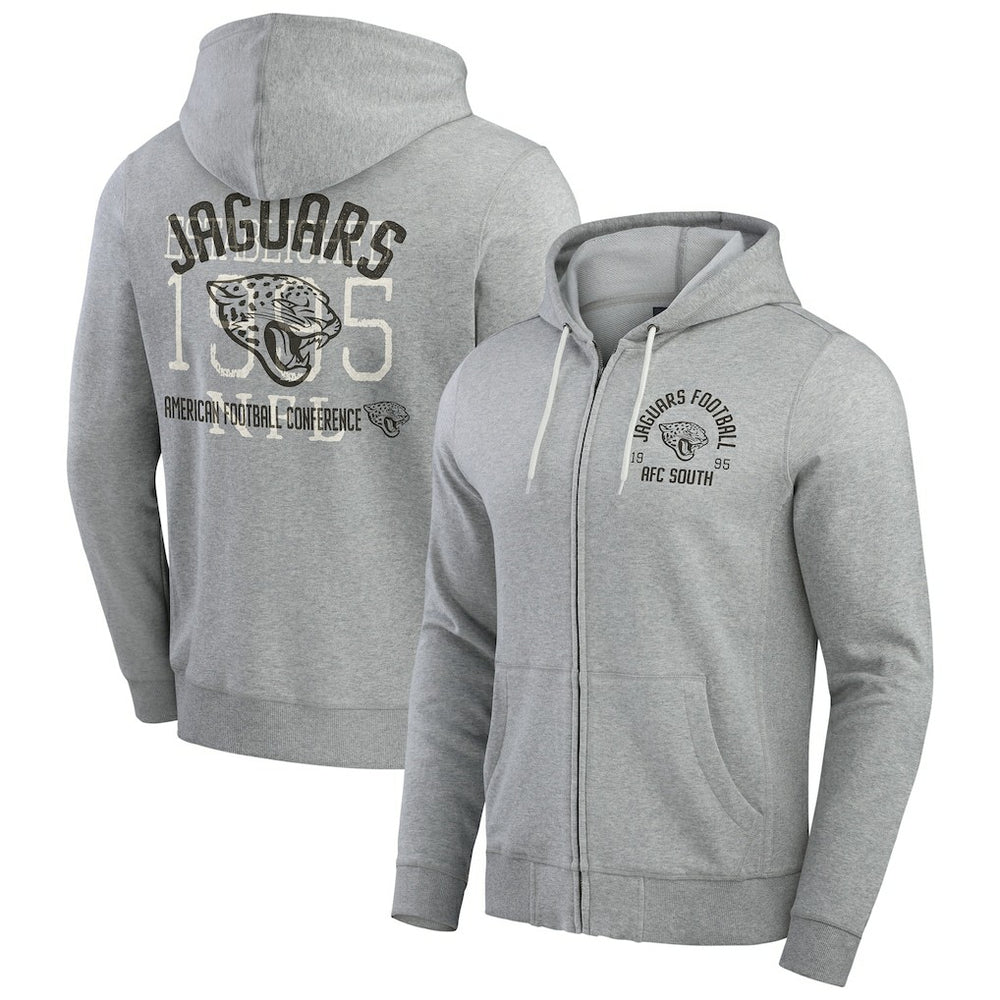 Jacksonville Jaguars Fanatics Darius Rucker Collection Vintage Stripe Full-Zip Hoodie