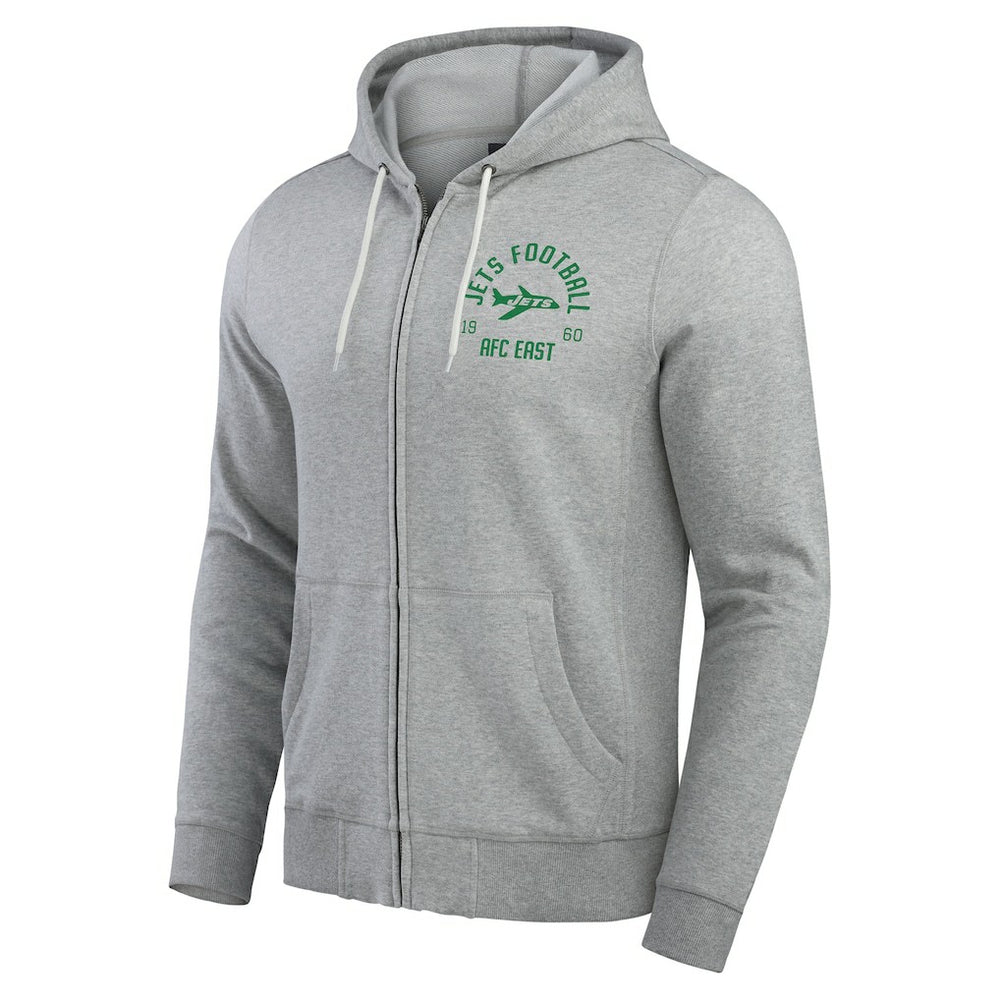 New York Jets Fanatics Darius Rucker Collection Vintage Stripe Full-Zip Hoodie