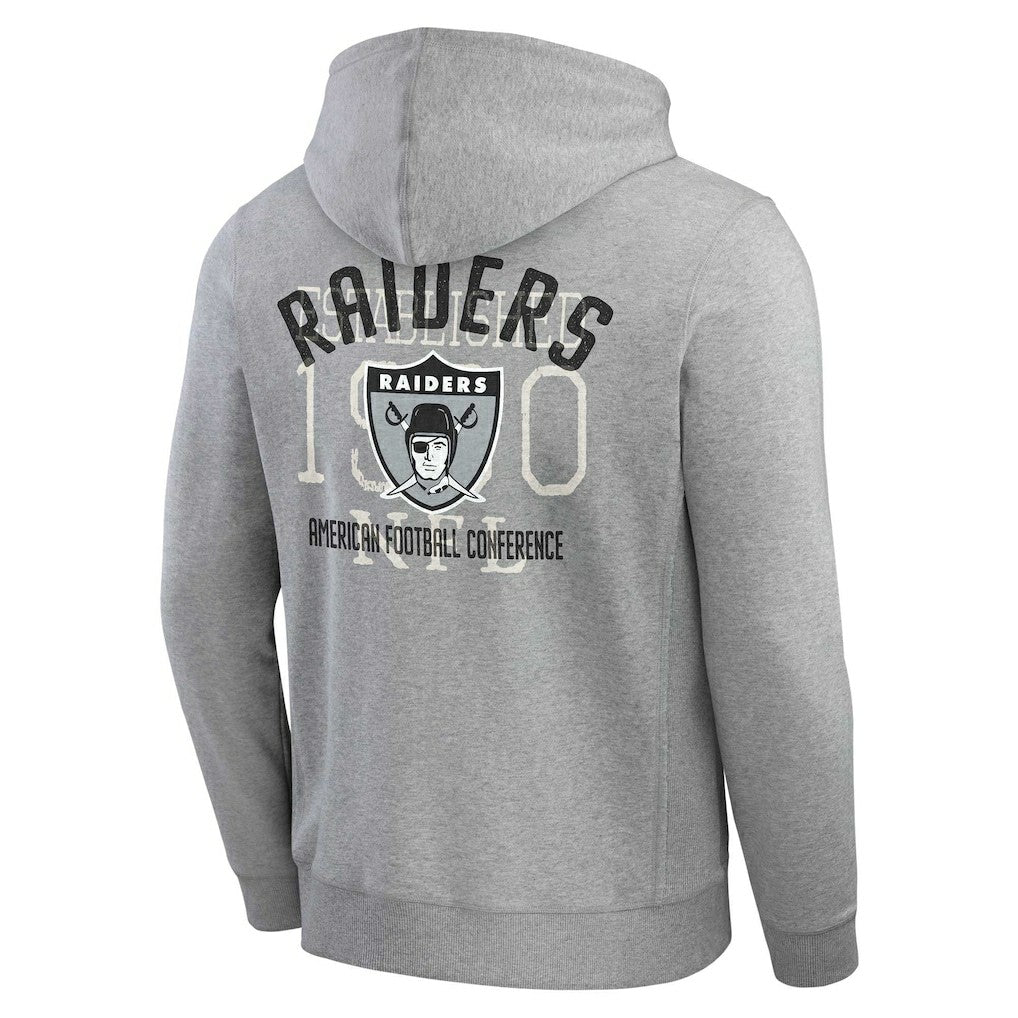 Las Vegas Raiders Fanatics Darius Rucker Collection Vintage Stripe Full-Zip Hoodie