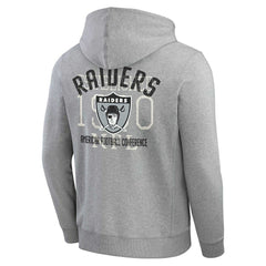 Las Vegas Raiders Fanatics Darius Rucker Collection Vintage Stripe Full-Zip Hoodie