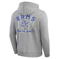 Los Angeles Rams Fanatics Darius Rucker Collection Vintage Stripe Full-Zip Hoodie