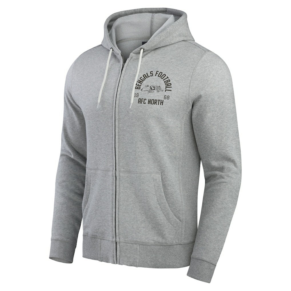 Cincinnati Bengals Fanatics Darius Rucker Collection Vintage Stripe Full-Zip Hoodie