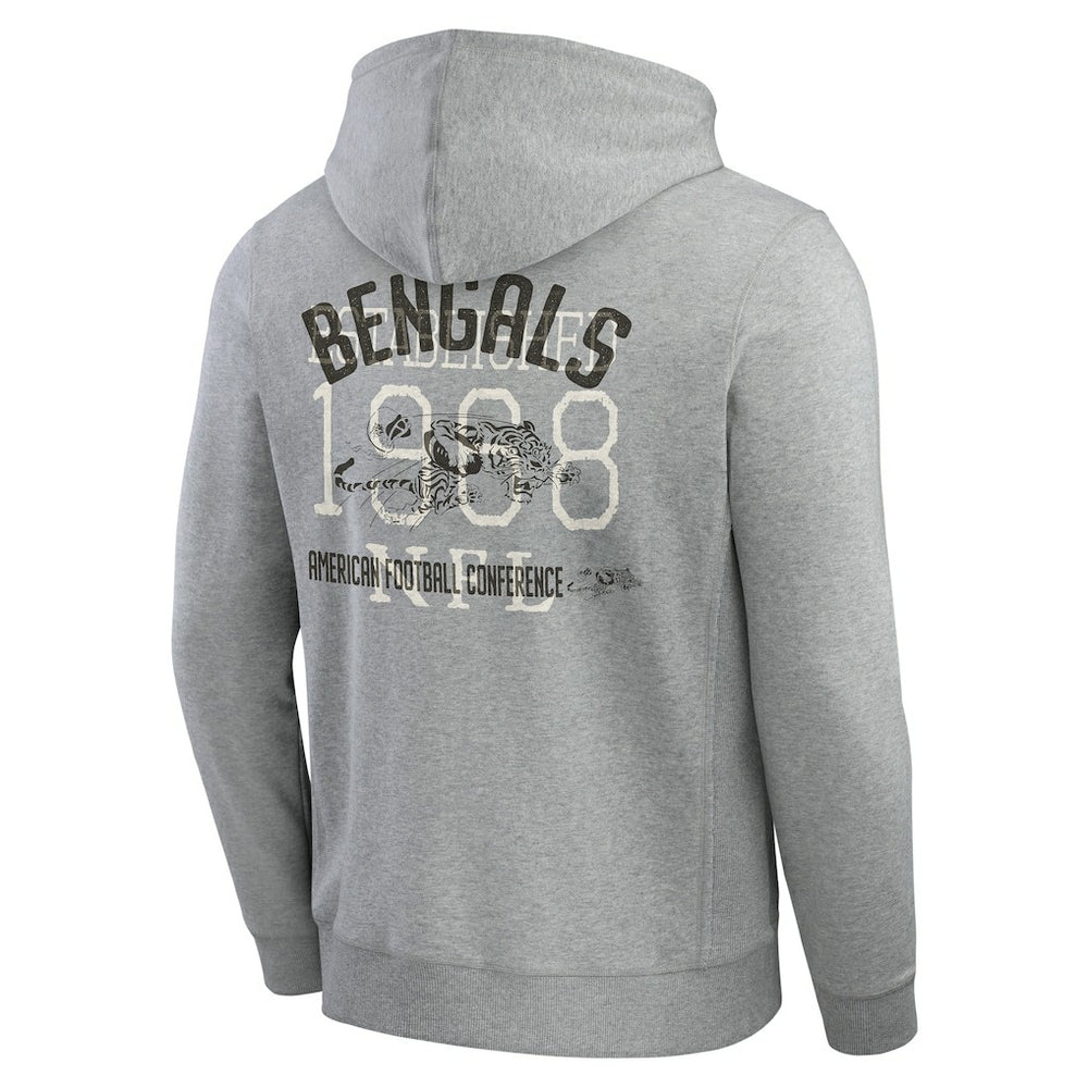 Cincinnati Bengals Fanatics Darius Rucker Collection Vintage Stripe Full-Zip Hoodie