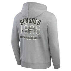Cincinnati Bengals Fanatics Darius Rucker Collection Vintage Stripe Full-Zip Hoodie