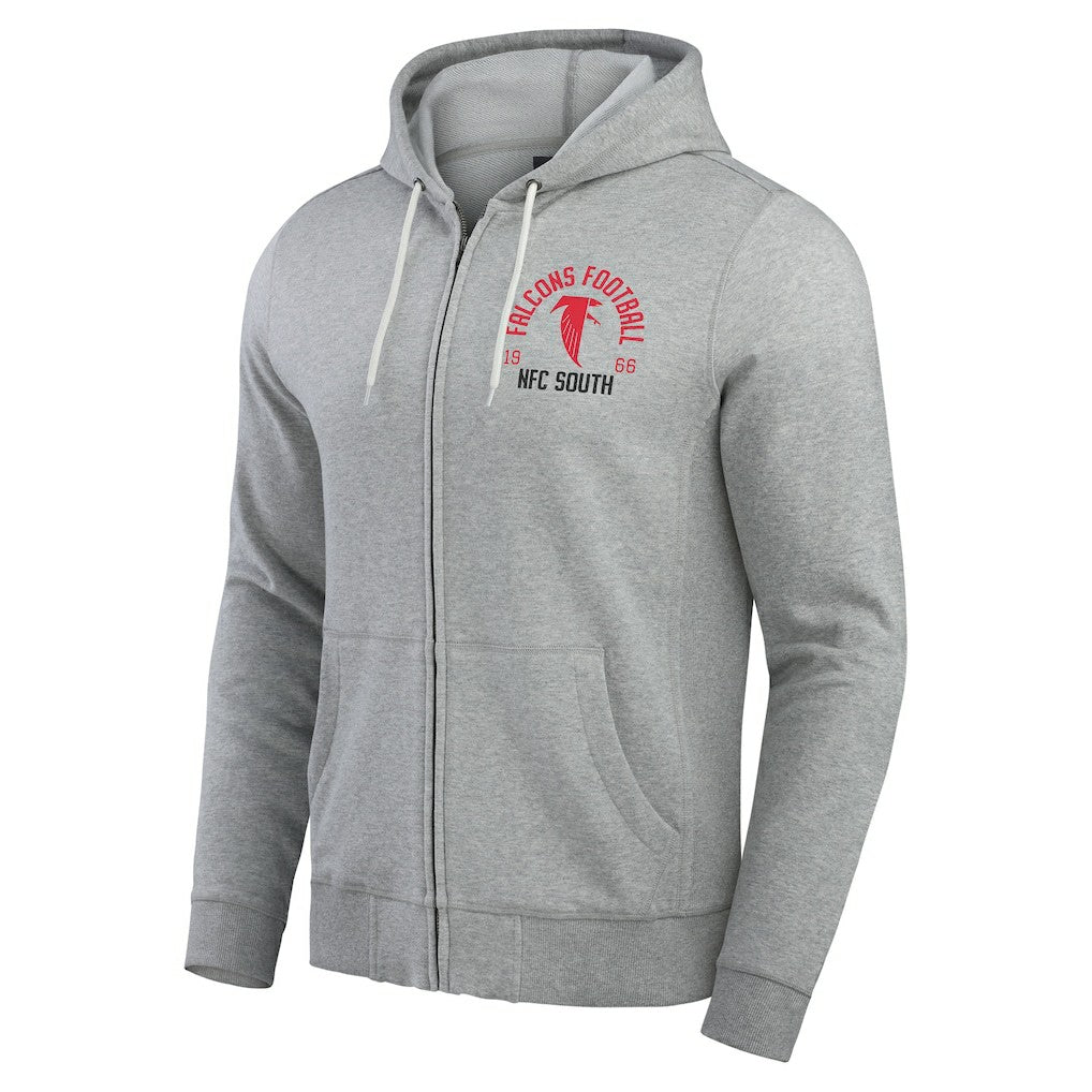 Atlanta Falcons  Darius Rucker Collection Vintage Stripe Full-Zip Hoodie