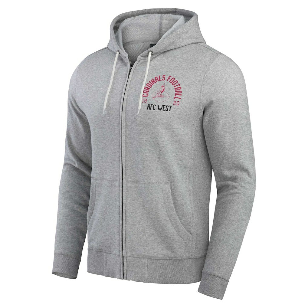 Arizona Cardinals Fanatics Darius Rucker Collection Vintage Stripe Full-Zip Hoodie