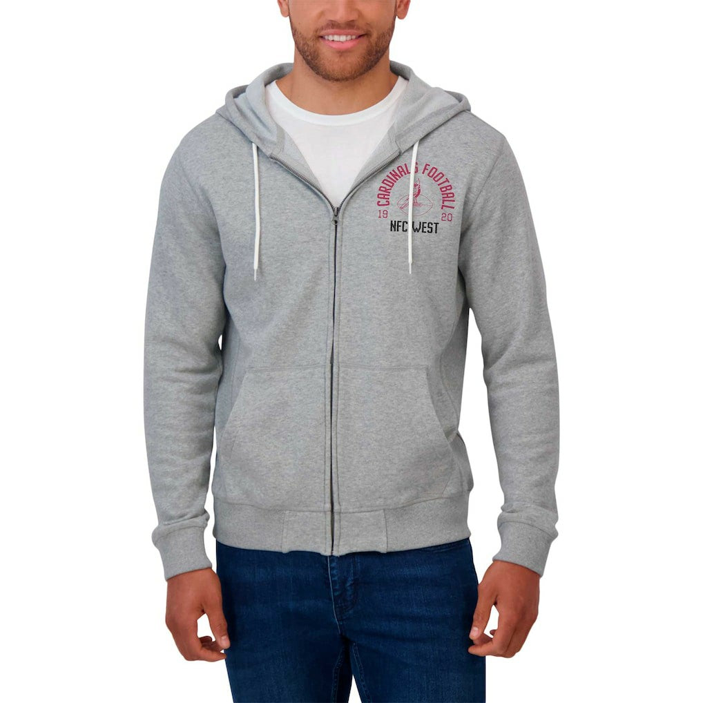 Arizona Cardinals Fanatics Darius Rucker Collection Vintage Stripe Full-Zip Hoodie