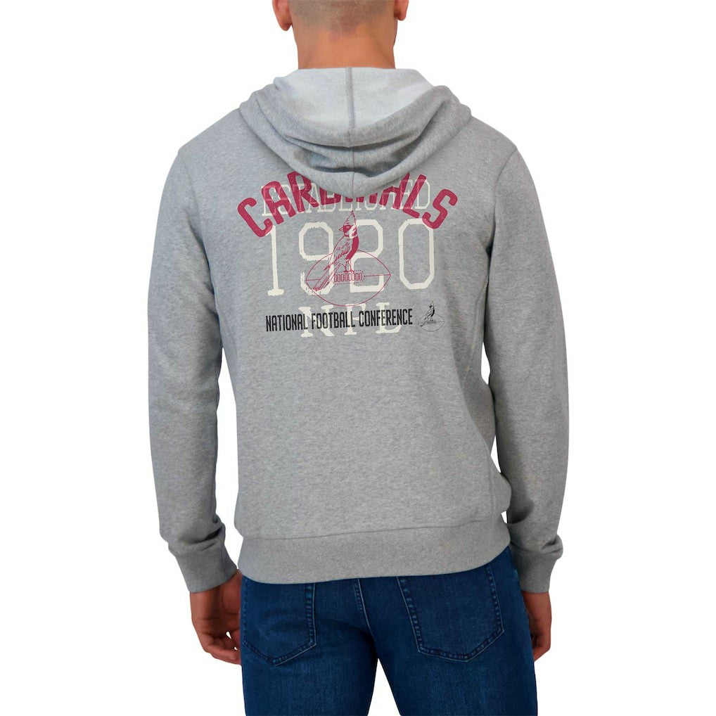 Arizona Cardinals Fanatics Darius Rucker Collection Vintage Stripe Full-Zip Hoodie