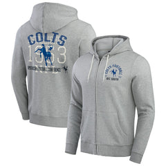 Indianapolis Colts Fanatics Darius Rucker Collection Vintage Stripe Full-Zip Hoodie