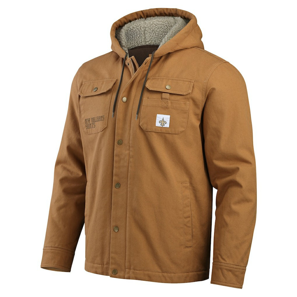 New Orleans Saints Fanatics Darius Rucker Collection Canvas Full-Zip Hoodie Jacket