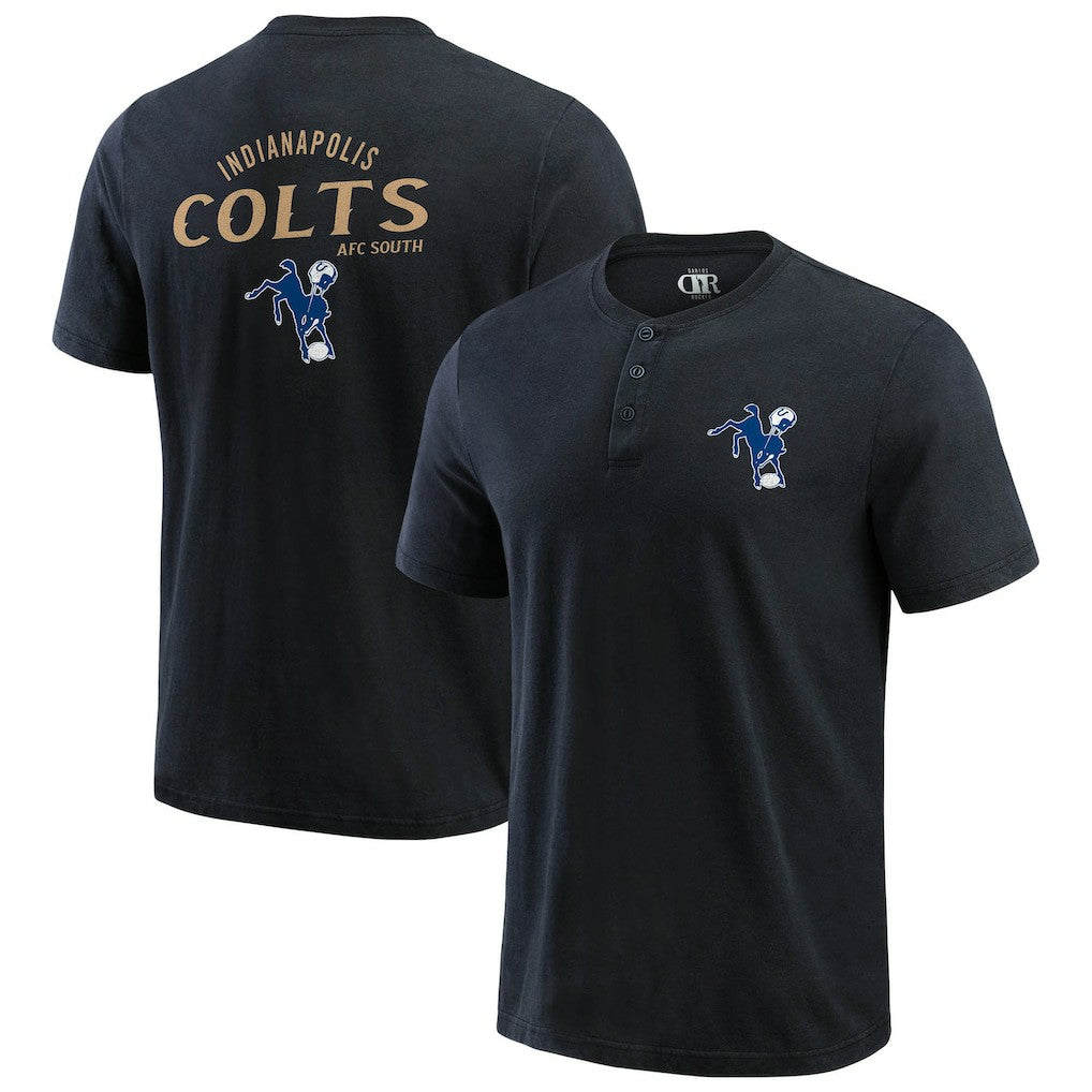 Indianapolis Colts Fanatics Darius Rucker Collection Washed Henley T-Shirt