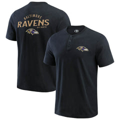 Baltimore Ravens Fanatics Darius Rucker Collection Washed Henley T-Shirt