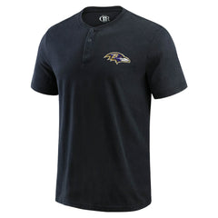 Baltimore Ravens Fanatics Darius Rucker Collection Washed Henley T-Shirt
