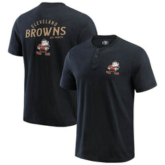 Cleveland Browns Fanatics Darius Rucker Collection Washed Henley T-Shirt