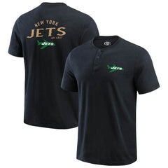 New York Jets Fanatics Darius Rucker Collection Washed Henley T-Shirt