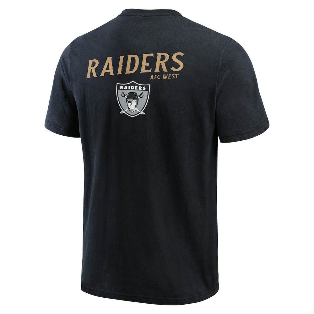 Las Vegas Raiders Fanatics Darius Rucker Collection Washed Henley T-Shirt