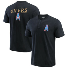 Tennessee Titans Fanatics Darius Rucker Collection Washed Henley T-Shirt