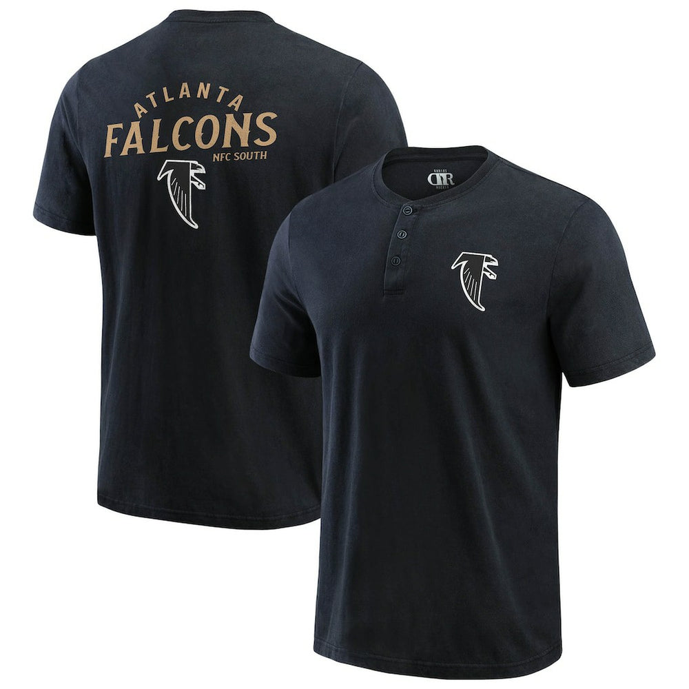 Atlanta Falcons Fanatics Darius Rucker Collection Washed Henley T-Shirt