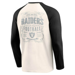 Las Vegas Raiders Fanatics Darius Rucker Collection Raglan Henley T-Shirt
