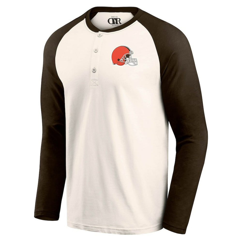 Cleveland Browns Fanatics Darius Rucker Collection Raglan Henley T-Shirt