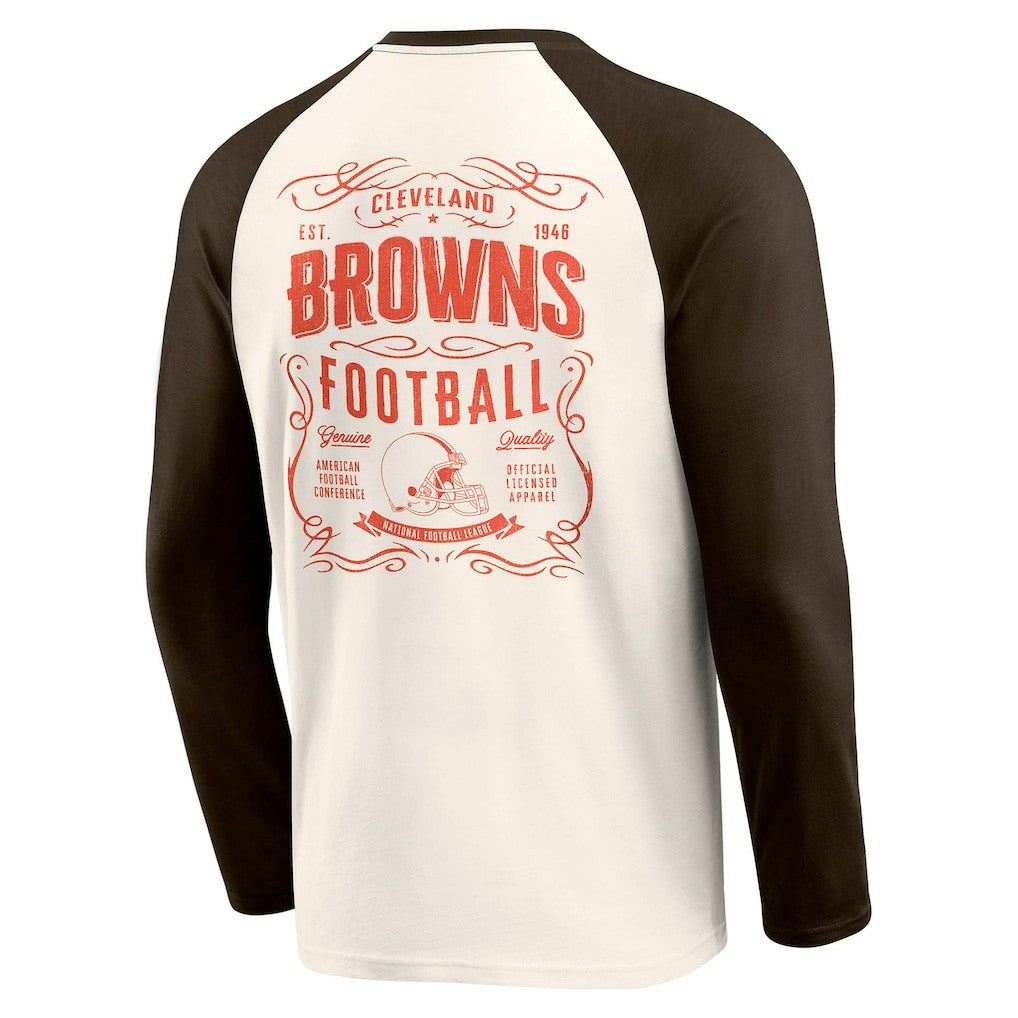 Cleveland Browns Fanatics Darius Rucker Collection Raglan Henley T-Shirt
