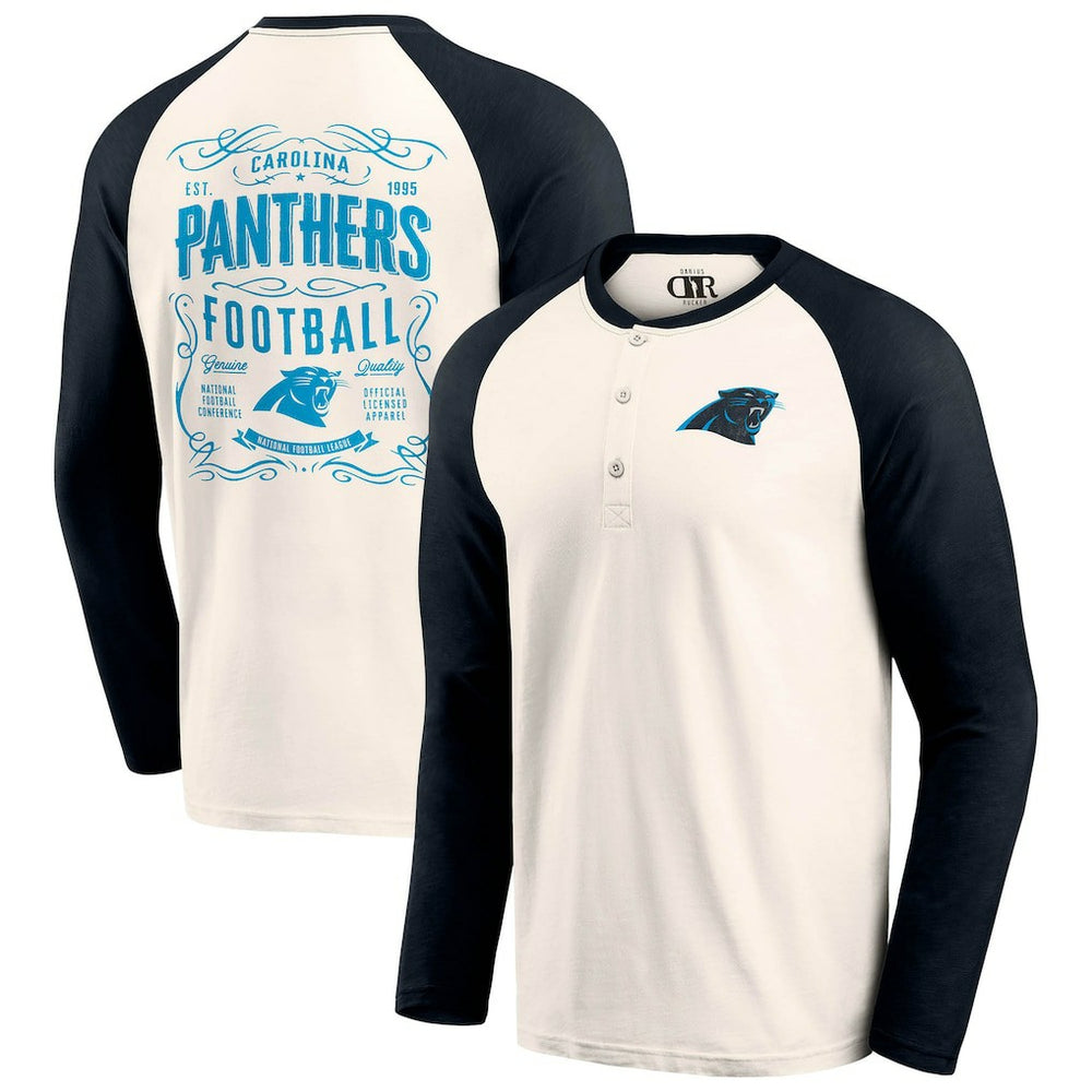 Carolina Panthers Fanatics Darius Rucker Collection Raglan Henley T-Shirt
