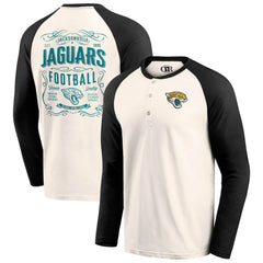Jacksonville Jaguars Fanatics Darius Rucker Collection Raglan Henley T-Shirt