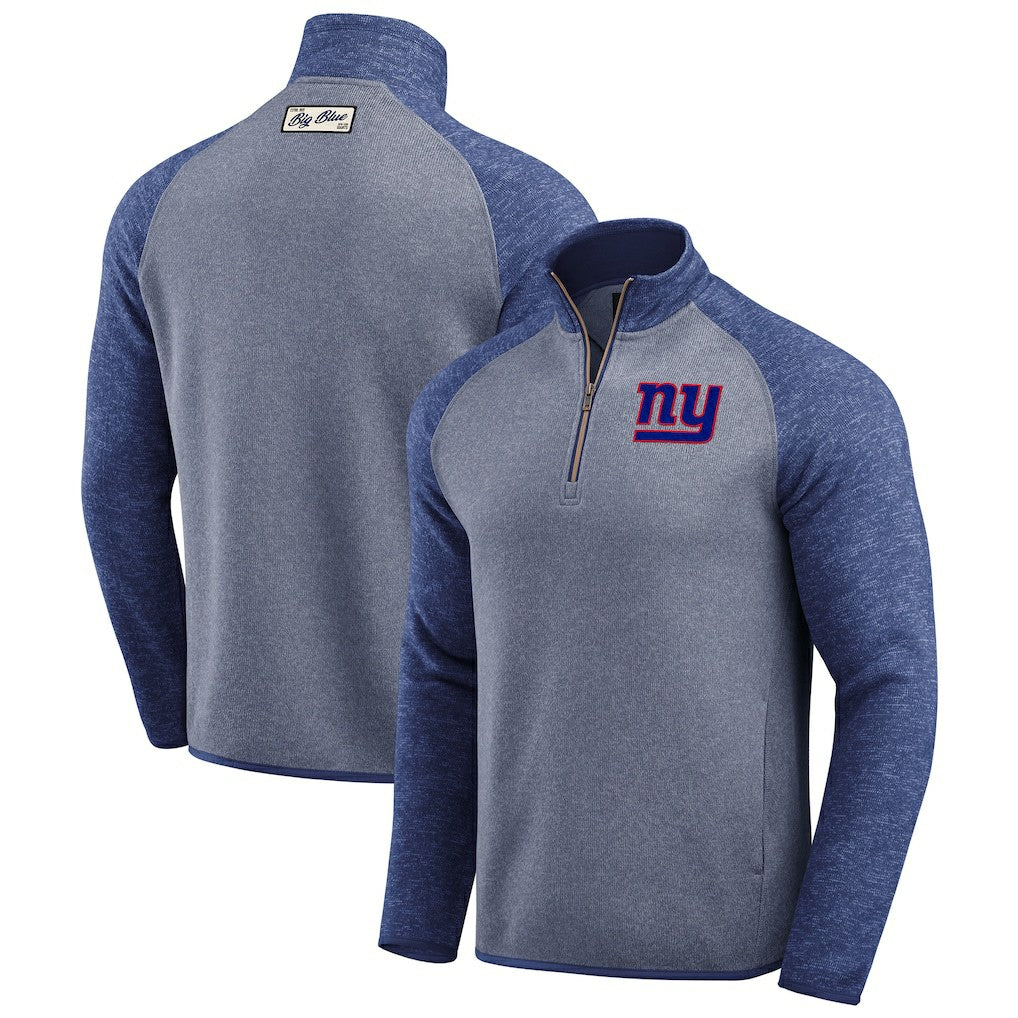 New York Giants Fanatics Darius Rucker Collection Tonal Quarter-Zip Jacket