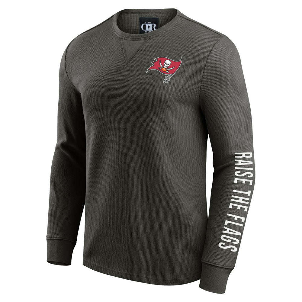 Tampa Bay Buccaneers Fanatics Darius Rucker Collection Washed Waffle-Knit Long Sleeve T-Shirt