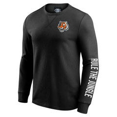 Cincinnati Bengals Fanatics Darius Rucker Collection Washed Waffle-Knit Long Sleeve T-Shirt