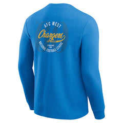 Los Angeles Chargers Fanatics Darius Rucker Collection Washed Waffle-Knit Long Sleeve T-Shirt