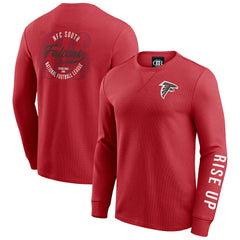 Atlanta Falcons Fanatics Darius Rucker Collection Washed Waffle-Knit Long Sleeve T-Shirt