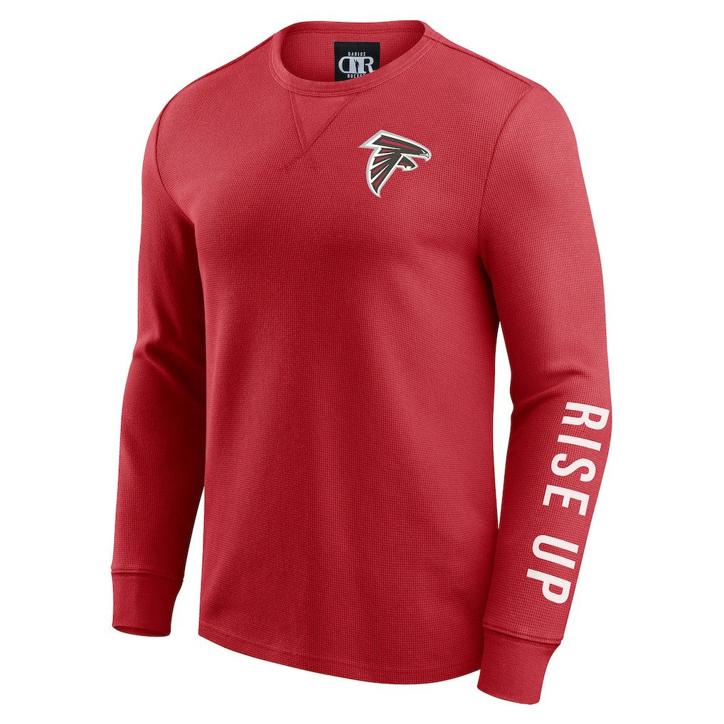 Atlanta Falcons Fanatics Darius Rucker Collection Washed Waffle-Knit Long Sleeve T-Shirt