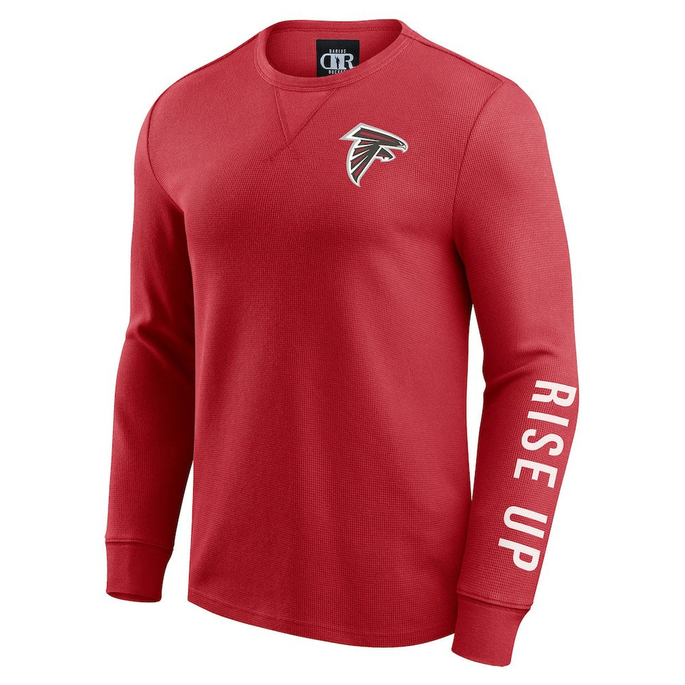 Atlanta Falcons Fanatics Darius Rucker Collection Washed Waffle-Knit Long Sleeve T-Shirt