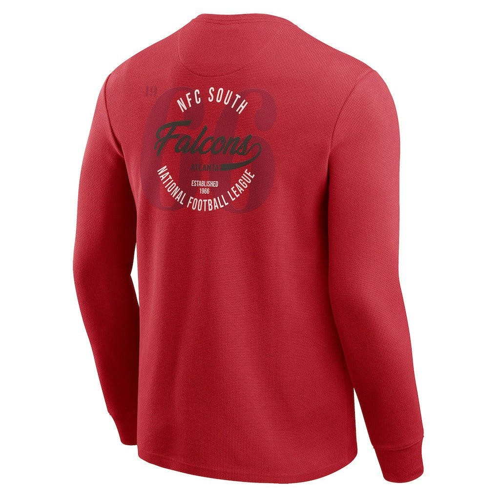 Atlanta Falcons Fanatics Darius Rucker Collection Washed Waffle-Knit Long Sleeve T-Shirt