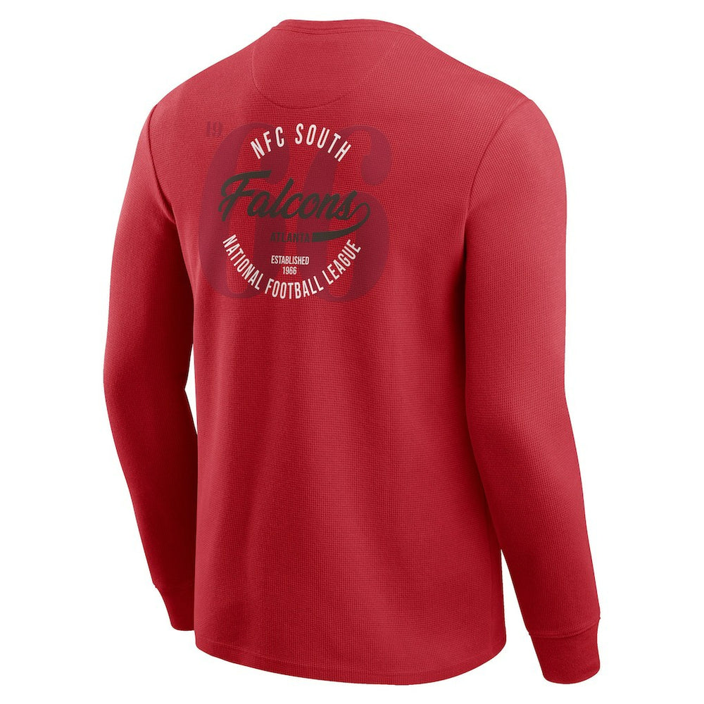 Atlanta Falcons Fanatics Darius Rucker Collection Washed Waffle-Knit Long Sleeve T-Shirt