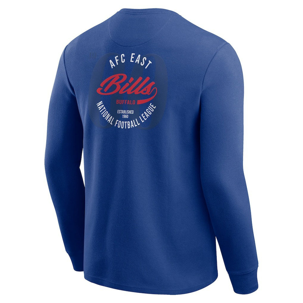 Buffalo Bills Fanatics Darius Rucker Collection Washed Waffle-Knit Long Sleeve T-Shirt
