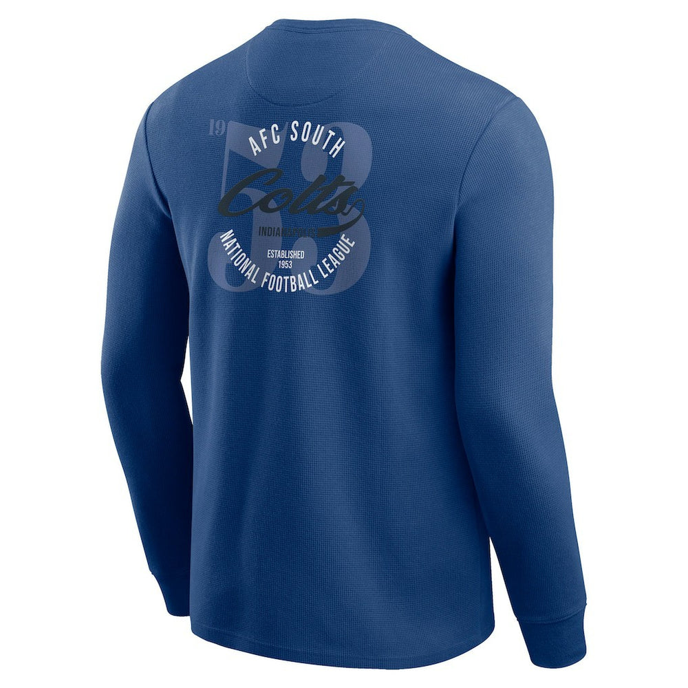 Indianapolis Colts Fanatics Darius Rucker Collection Washed Waffle-Knit Long Sleeve T-Shirt