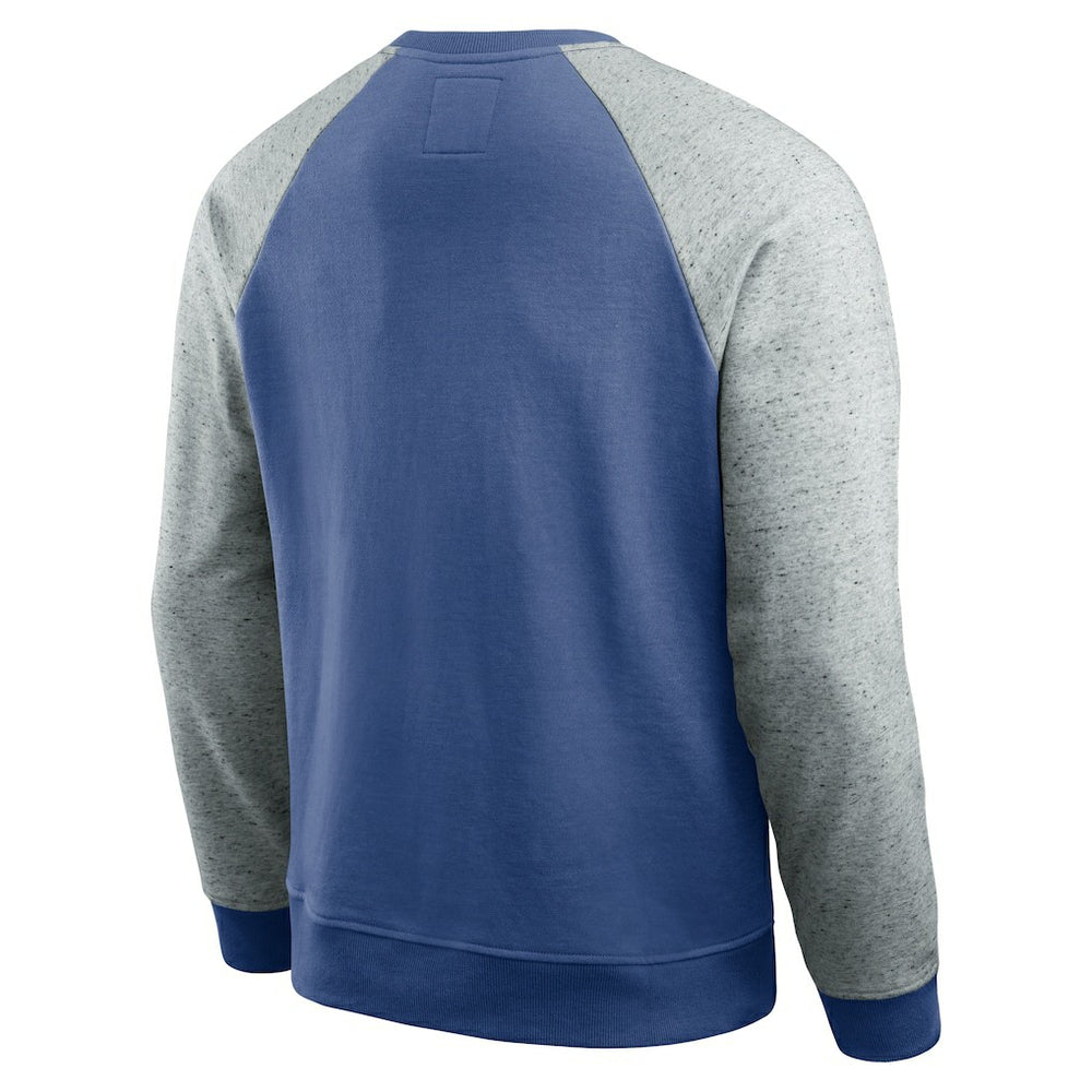 Seattle Seahawks Fanatics Darius Rucker Collection Throwback Color Block Raglan Pullover Sweatshirt