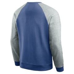 Seattle Seahawks Fanatics Darius Rucker Collection Throwback Color Block Raglan Pullover Sweatshirt
