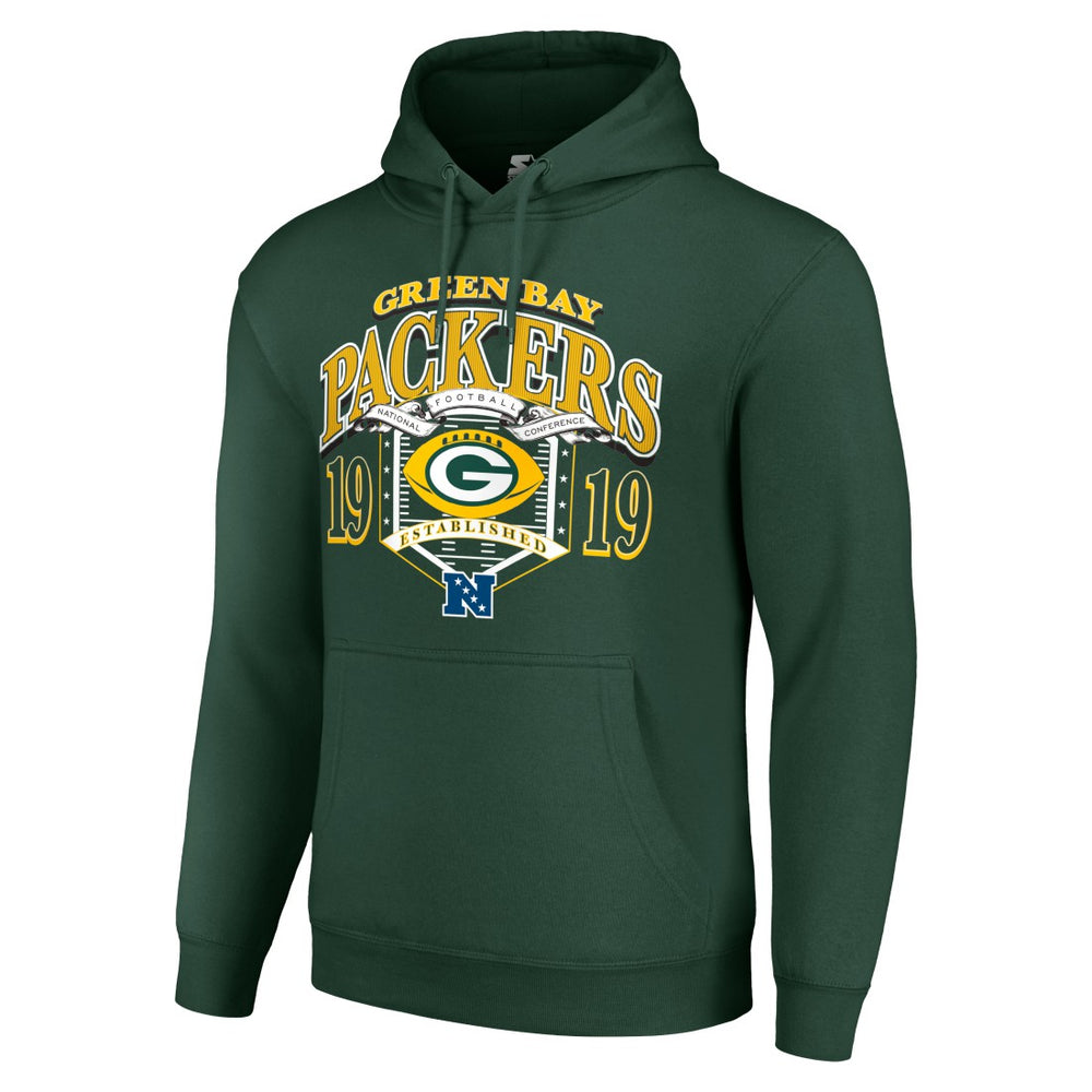 Green Bay Packers  Starter 80s Retro Pullover Hoodie