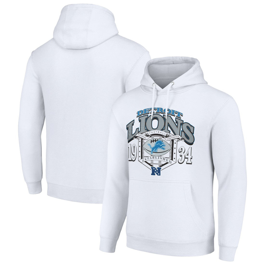 Detroit Lions  Starter 80s Retro Pullover Hoodie