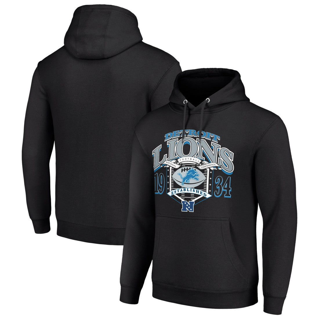 Detroit Lions  Starter 80s Retro Pullover Hoodie