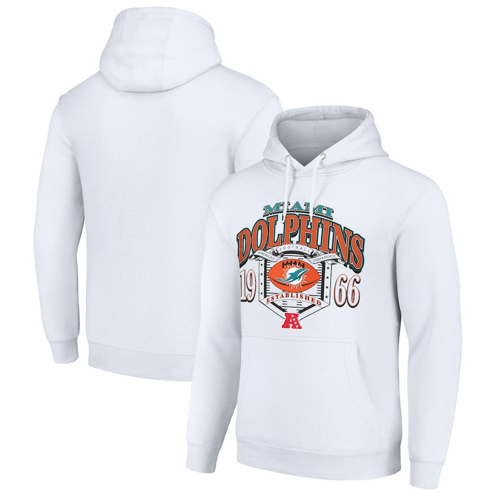 Miami Dolphins  Starter 80s Retro Pullover Hoodie