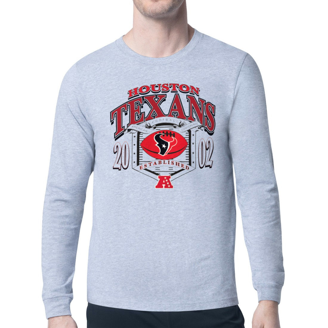 Houston Texans  Starter Retro Long Sleeve Graphic T-Shirt