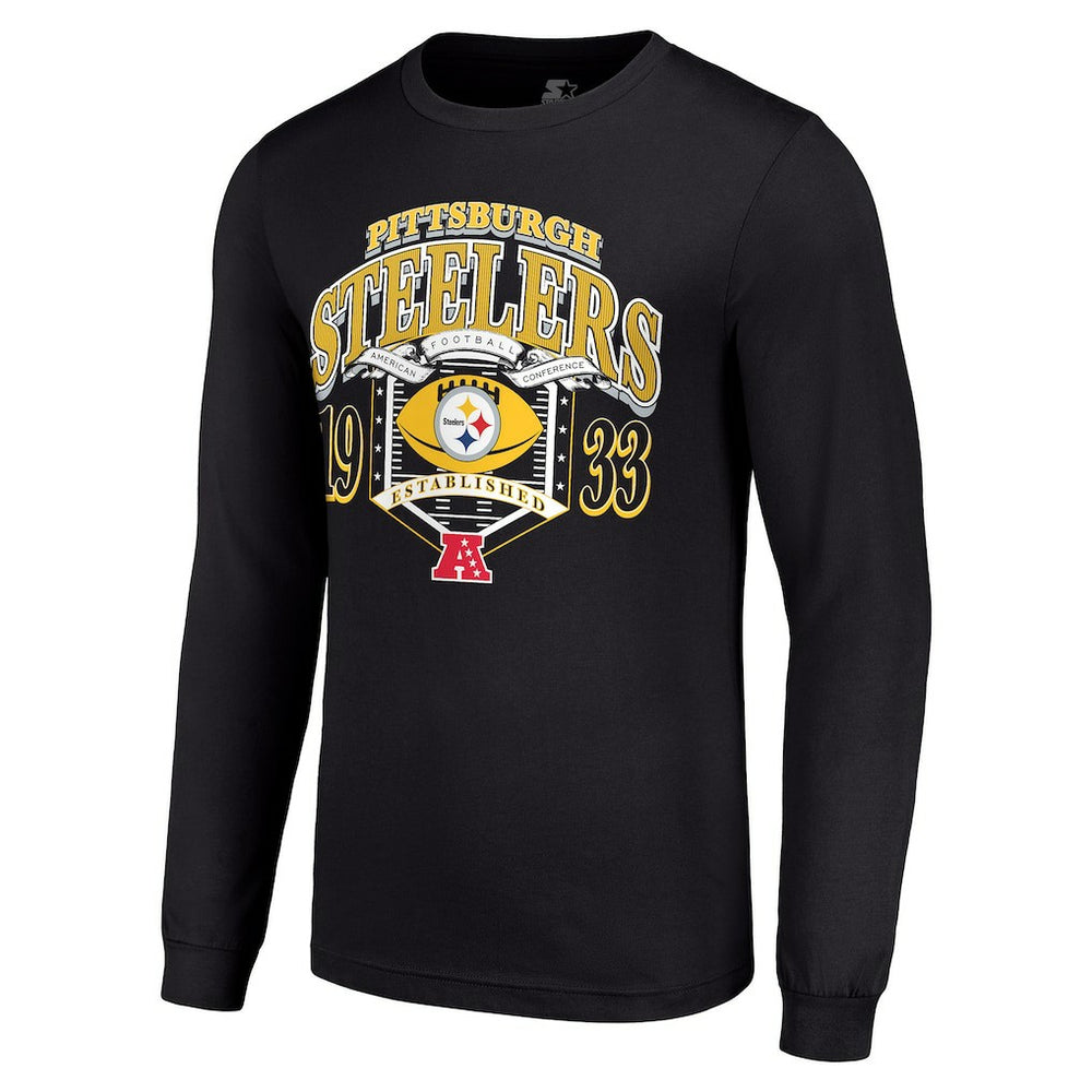 Pittsburgh Steelers  Starter Retro Long Sleeve Graphic T-Shirt