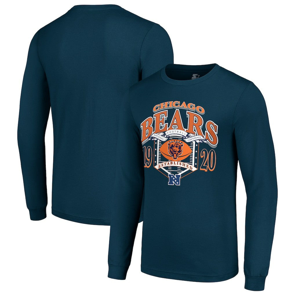 Chicago Bears  Starter Retro Long Sleeve Graphic T-Shirt