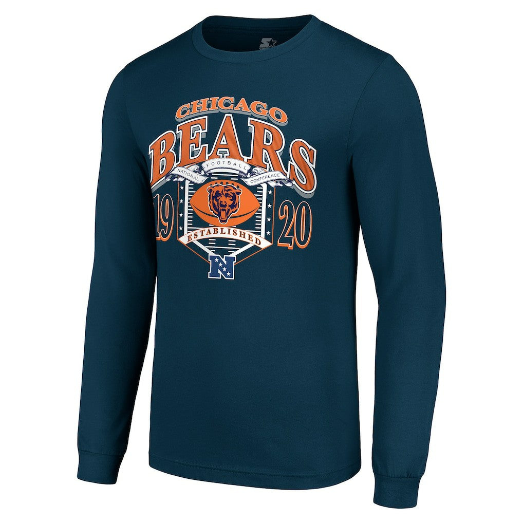 Chicago Bears  Starter Retro Long Sleeve Graphic T-Shirt